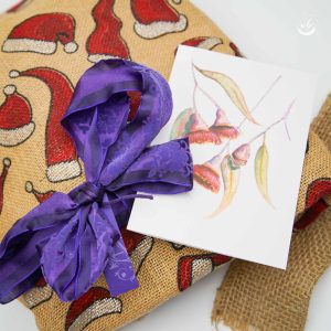 Gift wrap and a greeting card