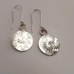 Dandelion Earrings silver small 02 Dandelion Flower Earrings by REM Jewellery