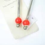 Cindy Wright Salad Server Set Orange Ends Cindy Wright Salad Server Set