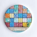 Fremantle Shipping Containers Ceramic Coaster Fremantle Shipping Containers Ceramic Coaster