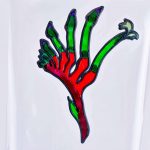 Leadlight Sticker 'Kangaroo Paw'