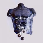 Ceramic Wall Mounted Male Bust