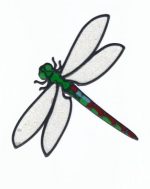 Leadlight Sticker 'Dragonfly''
