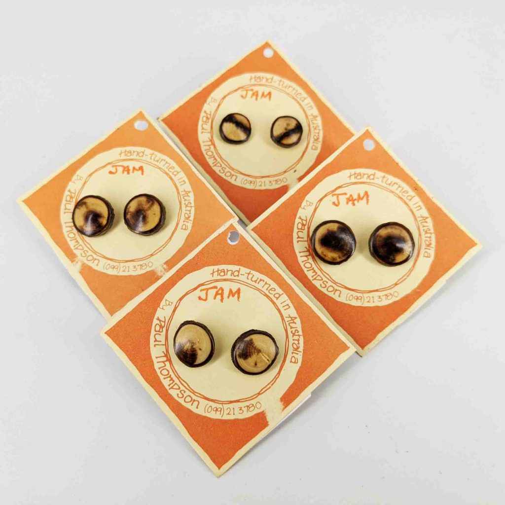Raspberry Jam Tree Stud Earrings (2) Timber Earring by Paul Thompson
