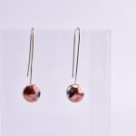 Small Bronze Eclipse Earrings