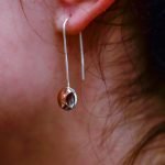 Small Bronze Eclipse Earrings