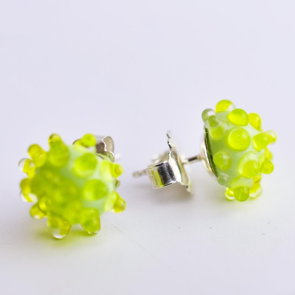 Glass Stud Earrings