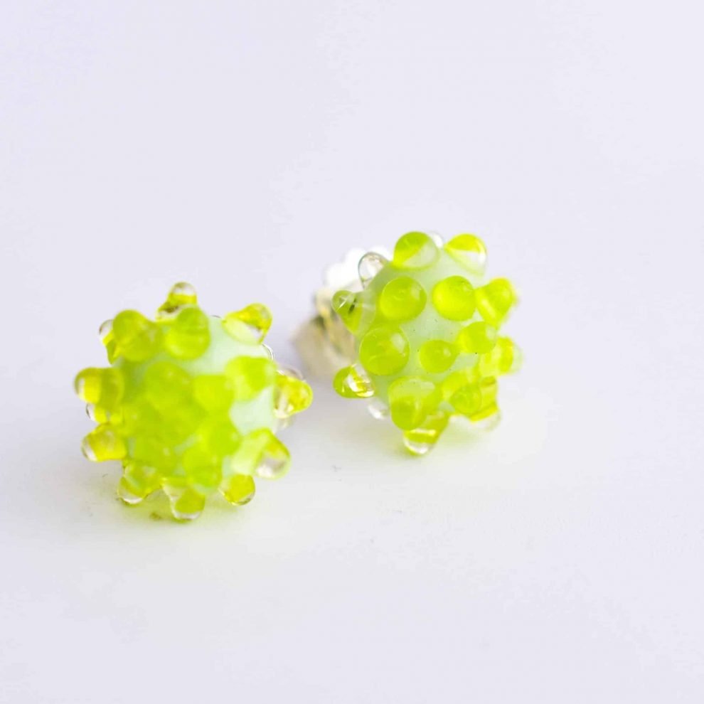 Glass Stud Earrings
