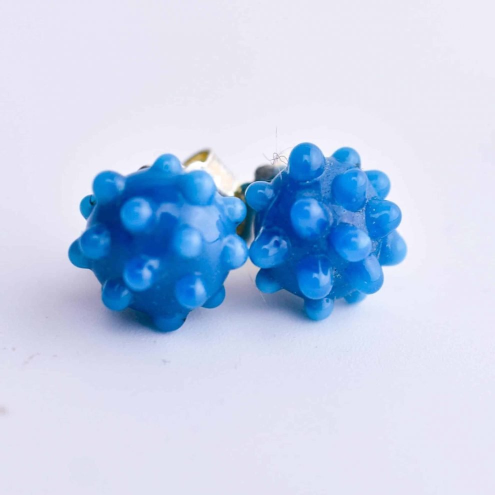 Glass Stud Earrings