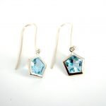Crystal House earring Topaz (1)
