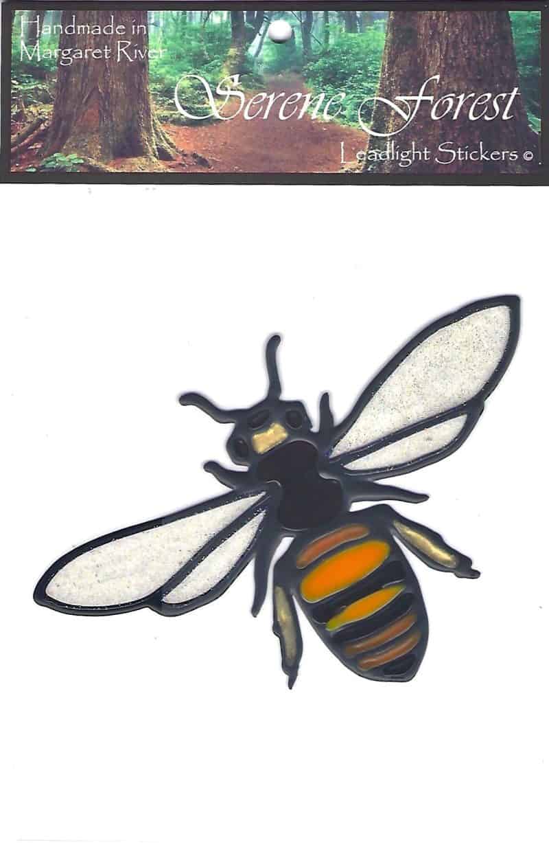 Bee Leadlight Sticker Serene Forest Leadlight Sticker
