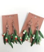 Little Mushroom field gumnuts earrings 2 Little Mushroom Field gumtree earrings WA artist
