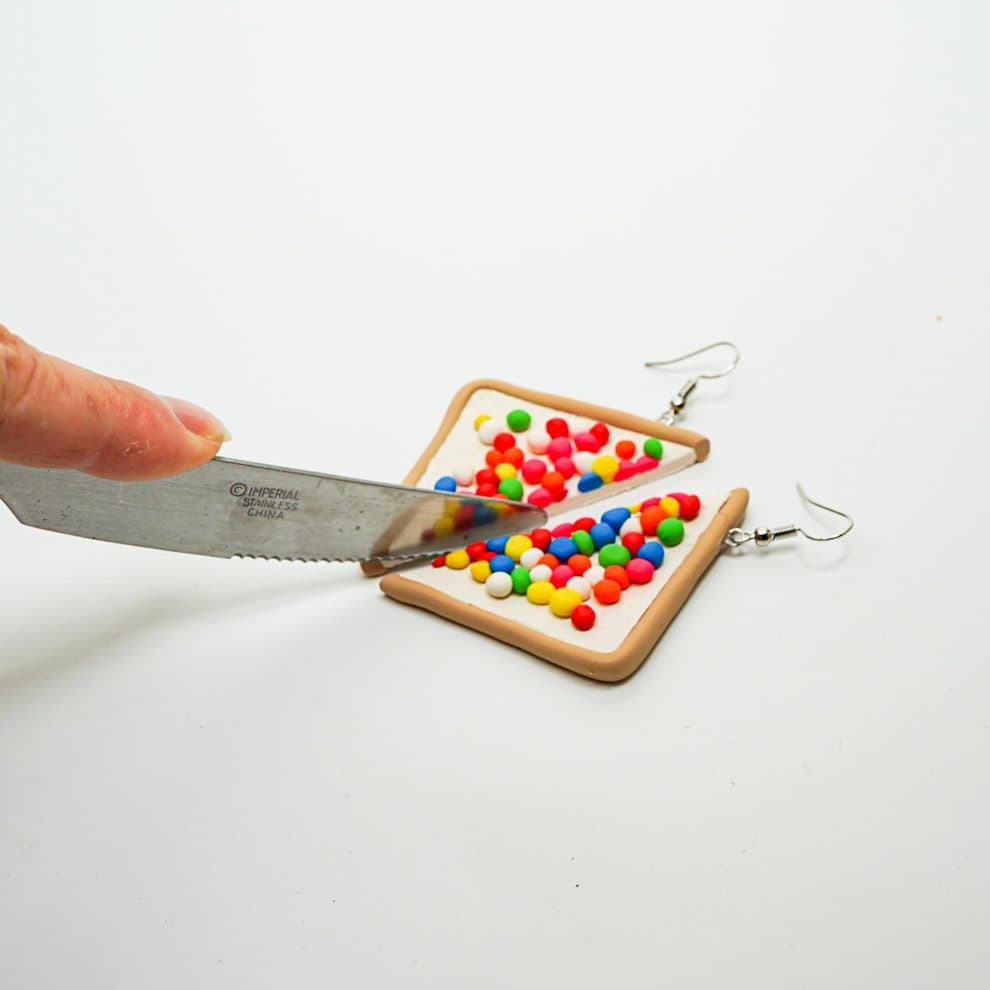 Sandwich Polymer Clay Earrings