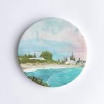 Bathers Beach Fremantle Braw Paper Coaster