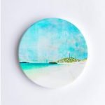 Pinky Beach Rottnest Braw Paper Coasters