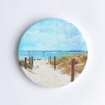 Summer Days at South Beach Braw Paper Coasters