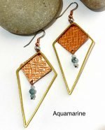 Kite Earrings Aquamarine