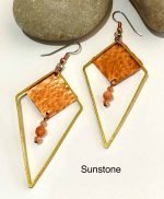 Kite Earrings Sunstone
