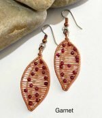 Leaf Garnet Quirky Black Dog WA Jeweller