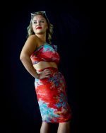 Fire & Water scarf 03 Spinel by Jo MC Designs