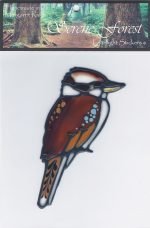 Kookaburra Leadlight Sticker