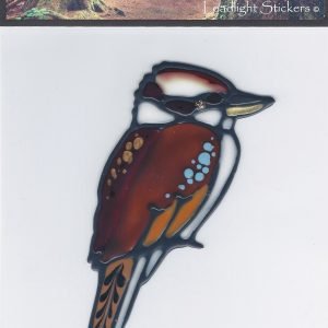 Kookaburra Leadlight Sticker