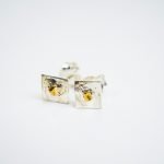Square and Blob Earrings (1) Rowena Mitchell Jeweller Fremantle Western Australia