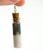 Black and White Sand Bottles Earrings (3)