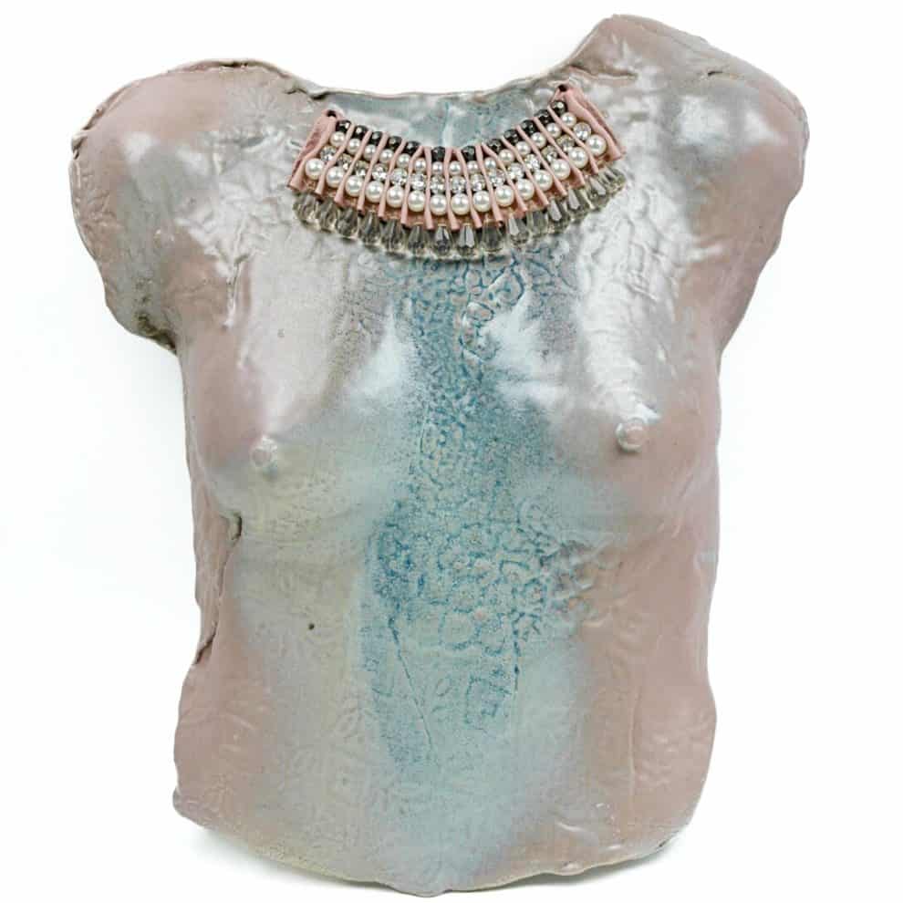 Ceramic Wall Mounted Female Bust (1)
