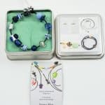 Bracelet with Glass Beads in Blue (1)