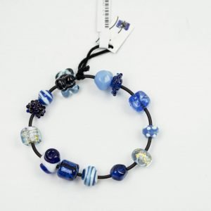 Bracelet with Blue Glass Beads