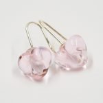 Heart Shaped Glass Drop Earrings (1)