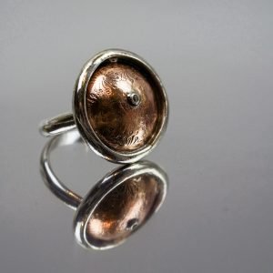 Olive CZ Dandelion Dome Ring