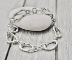 Organic sterling silver bracelet 02
