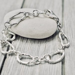 Organic Sterling Silver Bracelet