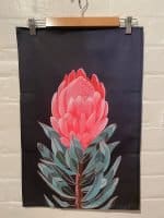 Protea Flower Tea Towel