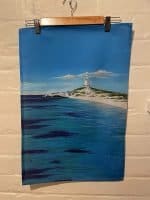 The Lighthouse -Pinkies, Rottnest Island Tea Towel