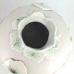 Porcelain Leaf Vase Round (1) Kelly Andrews WA Ceramic Artist