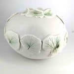 Porcelain Leaf Vase Round (4) Kelly Andrews WA Ceramic Artist