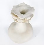 White Porcelain Vase with Petal Top (2)
