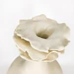 White Porcelain Vase with Petal Top (3)