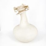 White Porcelain Vase with Petal Top (4)