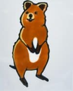 Quokka Leadlight Sticker (2)