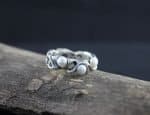 A505 Three Pearl Ring Sally Brown | Adorned By Sally A505 Three Pearl Ring