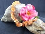 Orange Crochet Necklace