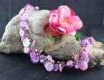 Purple Crochet Necklace