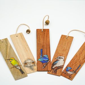 Timber Bookmarks Fauna and Flora Pyrography