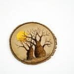 Timber Coasters Fauna and Flora Pyrography (4)