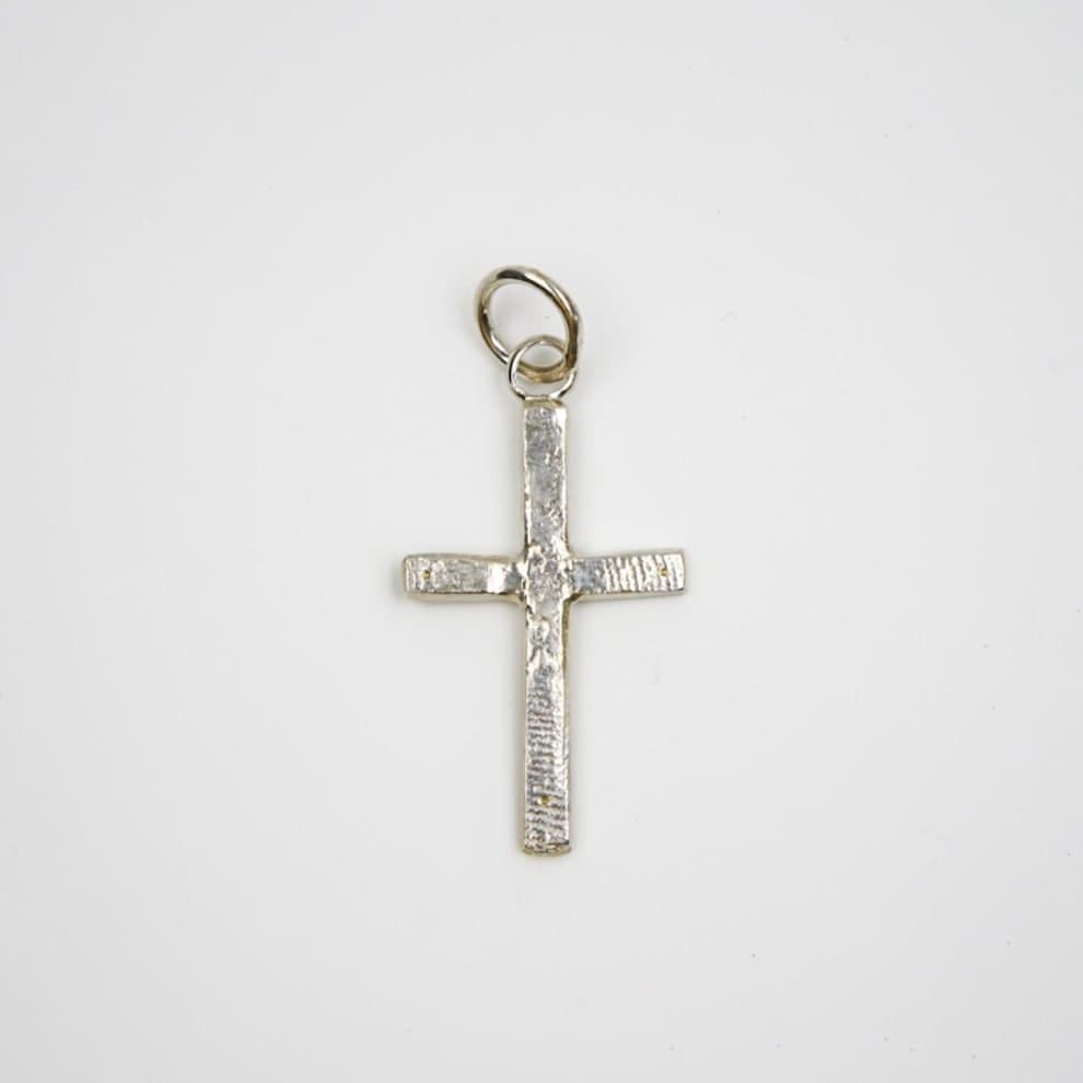 Fine Silver Cuttlefish Cast Crucifix (1)