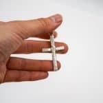 Fine Silver Cuttlefish Cast Crucifix (2)